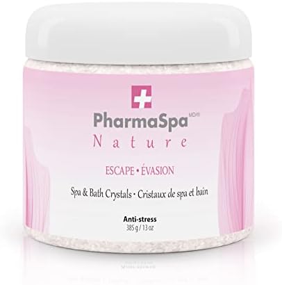 Nature: Spa and Bath Crystals with All-Natural Extracts - 385 g/13 oz – Epsom Bath Salt for Hot Tub Aromatherapy and Relaxation – Gluten Free, Parabens Free, Cruelty Free (Escape)