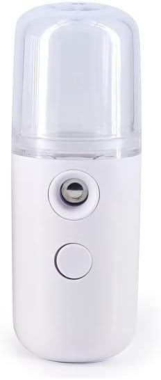 Nano Mist Sprayer Portable for Home, Office, Car, Hydrating Facial Mist and Skin Care (White)