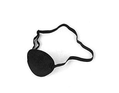 Black Eyepatch-Comfortable Adjustable Concave Shape Single Eye Mask Amblyopia Corrected Visual Acuity Recovery Eye Patch Mask Cover Pads for Lazy Eye/Amblyopia/Strabismus Recovery size S for Kids