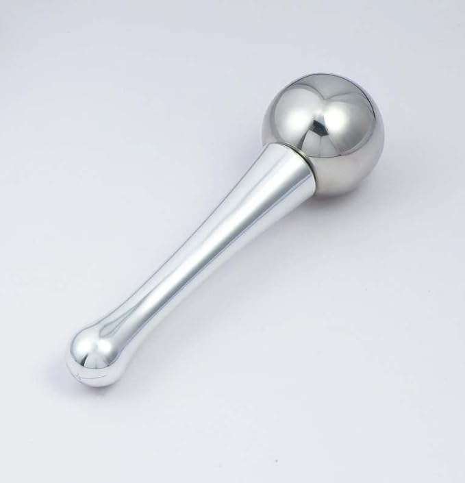 @ PLATINUM Stainless Steel Rotating Ice Globe for Face and Eye Area - Cooling and Warming Roller with Gel - Cryo Eye Roller