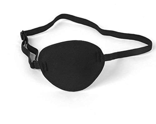 Adults Kids Black Eyepatch,Comfortable Eye Patch Strabismus Adjustable Eye Patch Eye Mask for Recovery Eye