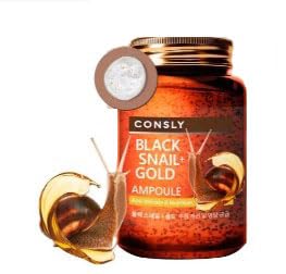 CONSLY_Black Snail Mucus- Serum, Anti-Wrinkle, Nourishing Essence, Toner, and Serum for Face, Neck, and Décolleté, Hydrating and Revitalizing, 250ml