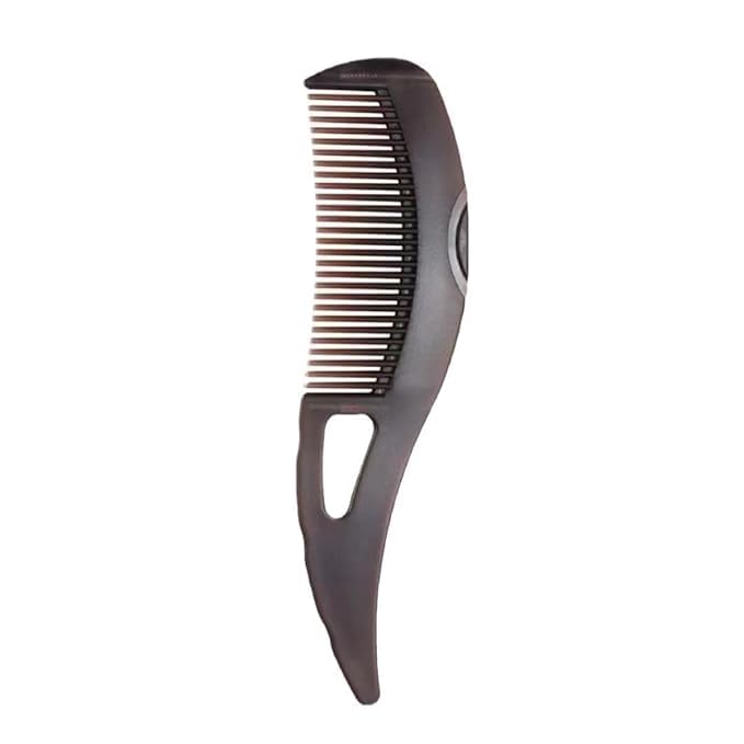 Dandruff comb, Removes Dandruff and Dirt for Women and Men, Massage Comb, Protect Scalp, Hollow Design, Clean up Oily Hair (Dark Brown)