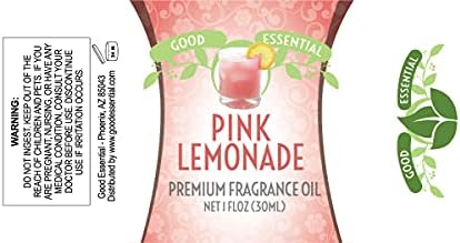 Good Essential Professional Pink Lemonade Fragrance Oil for Diffuser, Candles, Soaps, Lotions, Perfume - 30ml/1 fl oz Candle & Soap Fragrance Oil
