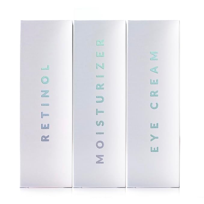 NAELI Moisturizer Skincare Collection (3-count) Anti Aging Retinol Cream + Collagen SPF 30 + Apple Stem Cell Eye Cream