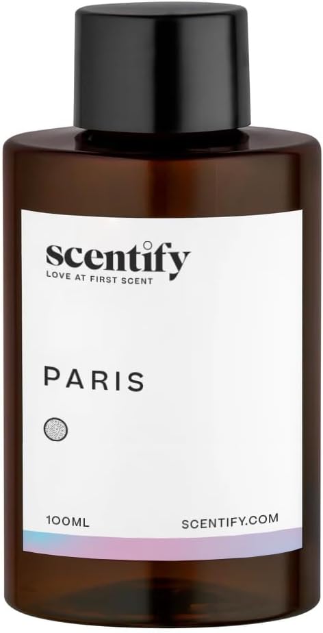 Scentify Paris Aroma Oil Refill Scent for Oil Diffusers - Berry, Floral, Amber, Powdery Scents - Luxurious Relaxing Aromatherapy Diffuser Fragrance 100ml, 3.38 oz