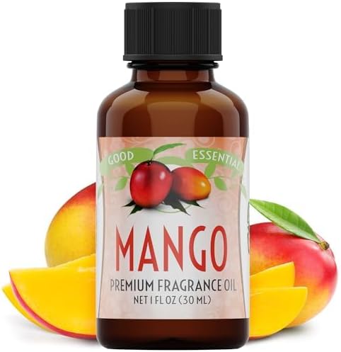 Good Essential Mango Fragrance Oil for Diffuser, Soap, Candles, Room Spray, Lotion & Body Butter - 1 fl oz (30 ml) - Mango Scent Oil