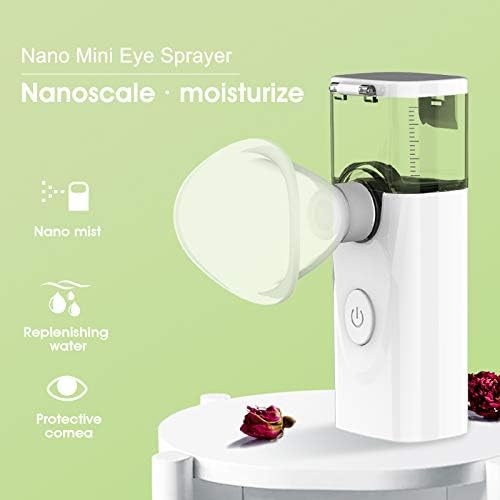 Nano Eye Mist Steam Sprayer Portable Compress for Relief Dry Eyes Eye Fatigue Products Eyelid Eye Care SPA Nebulizer Device Mini Face Eye Moisturizing Cleaning Soothing Steamer