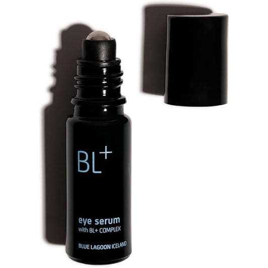 Blue Lagoon - BL+The Eye Serum For Dark Circles, Puffiness, Hydration - Cooling Roller Ball Applicator Firming Wrinkle Treatment - Under Eye Serum - Dark Circles Treatment (0.33 fl oz | 10 ml)