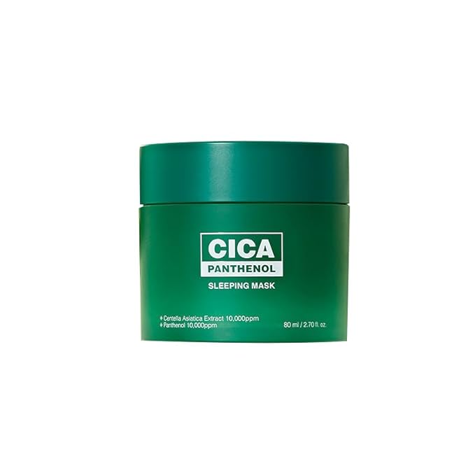 [K Beauty Snp] CICA Panthenol Moisturizing Cream | Overnight Face Cream | Soothing, Moisturizing, and Hydrating Facial Mask with Hyaluronic Acid | Korean Skin Care Overnight Moisturizer | 2.70 Fl Oz