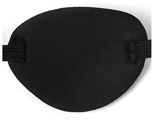 Adults Kids Black Eyepatch,Comfortable Eye Patch Strabismus Adjustable Eye Patch Eye Mask for Recovery Eye
