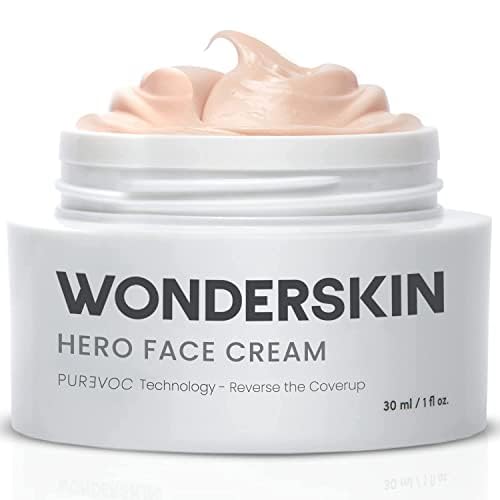 Wonderskin Purevoc Hero Face Cream, Anti Wrinkle Moisturizing Face Cream, Hydrating Moisturizer for Women & Men, Anti Aging Daily Facial Moisturizer for Dry Skin