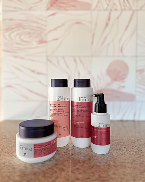 natura Lumina Anti-Hair Fall Brittle Hair Mask - Intense Hair Loss Reduction - Combats Hair Thinning - Accelerate Hair Growth - Densifies Hair - Vegan & Cruelty-Free Hair Care - 250ml