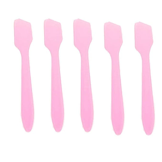 AKOAK 30 Pieces Mini Makeup Spatula, Professional Plastic Face Cream Mask Churn, Skin Care Cream Spoon DIY Mix and Sample for Home Salons