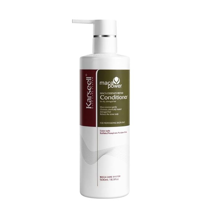 Karseell Conditioner Deep Restores Argan Oil Hair Treatment Smooth Glossy for Dry and Damaged Hair 500ml 16.9 Oz
