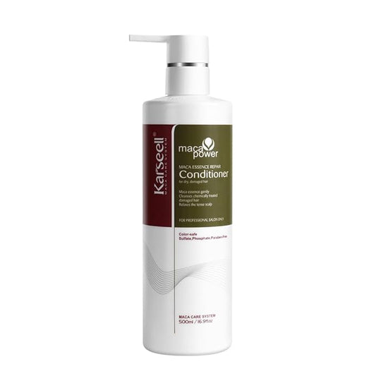 Karseell Conditioner Deep Restores Argan Oil Hair Treatment Smooth Glossy for Dry and Damaged Hair 500ml 16.9 Oz