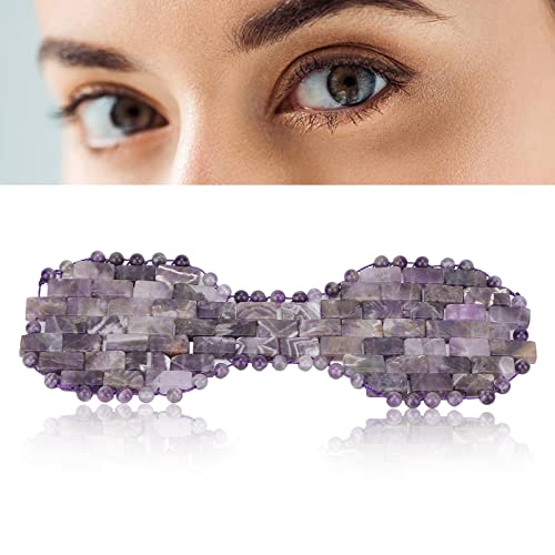 Jade Eye Mask, Amethyst Eye Pad Jadestone Eye Pad Jade Sleep Mask Facial Edema Improving Dark Circle Jadestone Eye Patch Fitting Comfort Eye Covers for Men Women