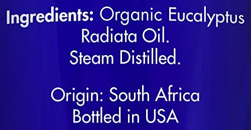 Organic, Eucalyptus Essential Oil – 100% Pure, Eucalyptus Oil, Radiata, by Zongle Therapeutics, 1 OZ