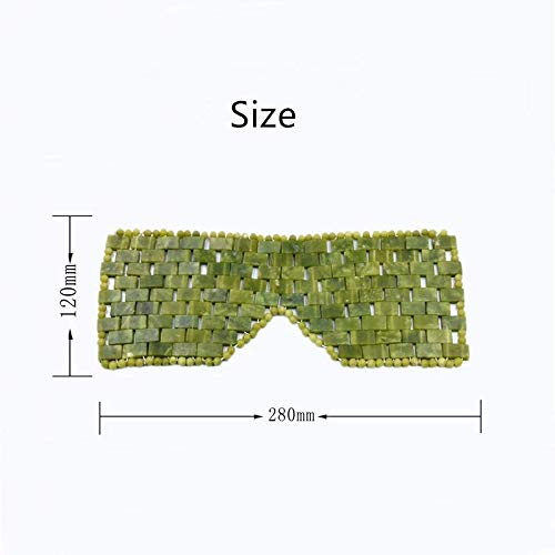 AITELEI Natural Jade Eye Mask Anti-Aging Facial Sleeping Eye Mask Hot or Cold Therapy Blindfold for Puffy Eyes, eye masks for dark circles and puffiness Massage Tool