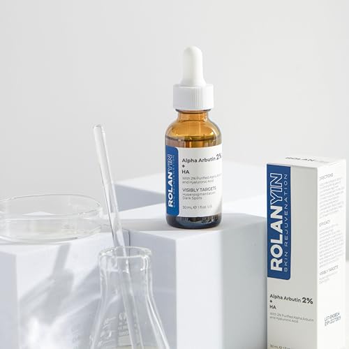 ROLANYIN Alpha Arbutin 2% + HA Facial Serum Reduces Dark Spots Uneven Tone Deep Hydration Anti Aging Skin Repair and Texture Refinement Skin Care