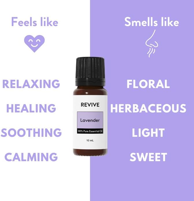 Lavender Essential Oil by Revive Essential Oils 2 Pack - REVIVEEO - 100% Pure Therapeutic Grade, for Diffuser, Humidifier, Massage, Aromatherapy, Skin & Hair Care, Unrefined Oils with No Fillers