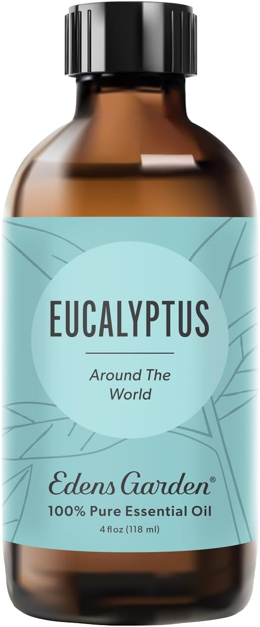 Edens Garden Eucalyptus Around The World Essential Oil- 100% Pure Premium Grade, Undiluted, Natural, Therapeutic, Aromatherapy, The Best for Diffuser, Candle, Laundry, Humidifiers 118 ml (4 fl oz)