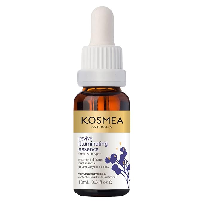 Kosmea Revive Illuminating Essence Hydrating Face Oil for All Skin Types 10ml Superfine Facial Oil | Vitamin C Oil for Face | Organic Face Oil | Daily Routine Face Care Kit