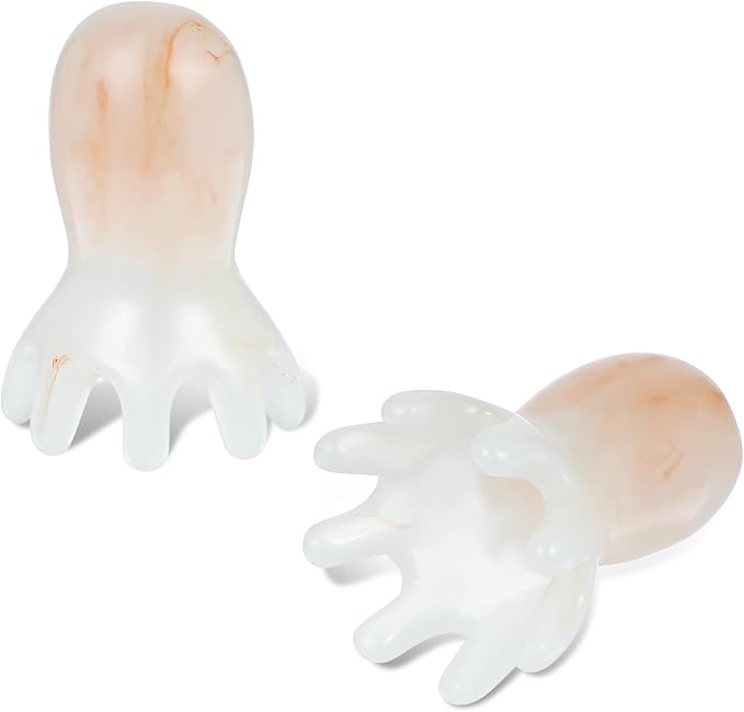 2Pcs Octopus Head Massager Comb, Protable Head Scratcher Massager Point Back Neck Scalp Tool Body Sculpting Contouring Tools Gift for Mother Sister Lover