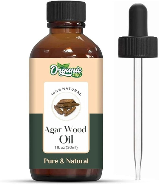 Agarwood (Aquilaria malaccensis) Oil | Pure & Natural Essential Oil for Skincare, Aroma & Diffusers - 30ml/1.01fl oz