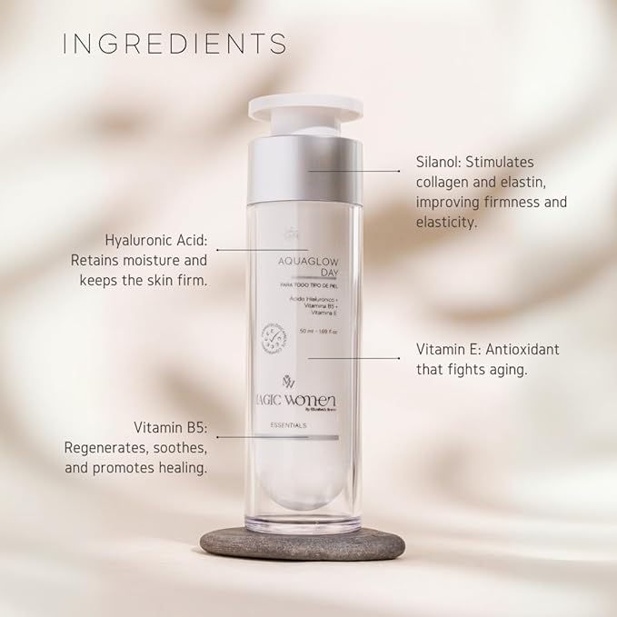 Aqua Glow Gel Cream for Oily & Combination Skin – Hydrating Facial Moisturizer with Hyaluronic Acid, Vitamin B5 & Silanol – Lightweight Face Lotion – 50 ml