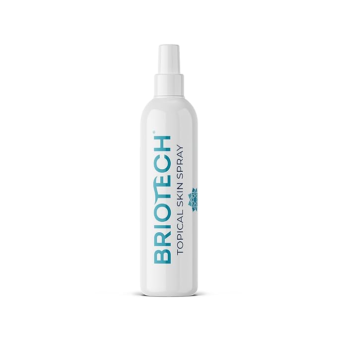 BRIOTECH Topical Skin Spray, Hypochlorous Acid Spray for Body & Face, Eyelid Cleanser, HOCl Facial Mist, Support Against Irritation and Redness, Packaging May Vary, 4 oz, 1 ct