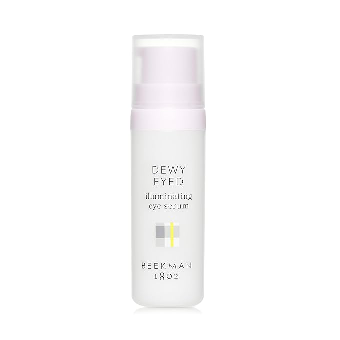 Beekman 1802 Dewy Eyed Illuminating Eye Serum - Fragrance Free - 0.5 oz - Reduces Puffiness & Dark Circles - With Goat Milk & Aloe Vera - Good for Sensitive Skin - Cruelty Free