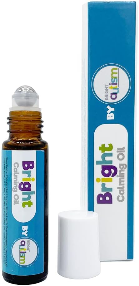 Bright Calming Oil by Bright Autism - Essential Kids Oil for Stress Relief - Natural Sleep Aid, Gentle Organic Blend Roll-On 10ml - Great Addition to Your Kids Sleep Routine.