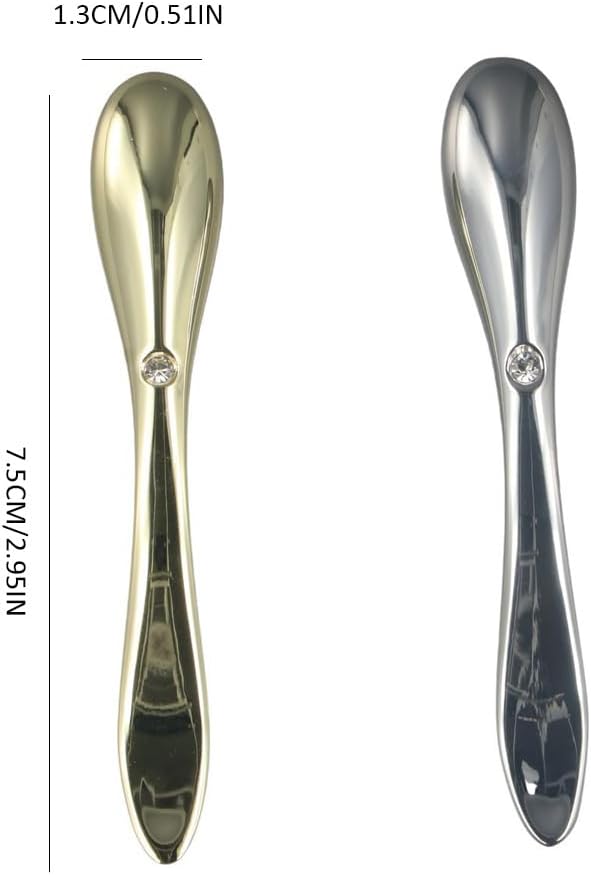 Leadigol 4PCS Eye Cream Applicator,Mini Eye Beauty Apparatus Rolling Massage Stick Cream Mixing Spatula Eye Massager