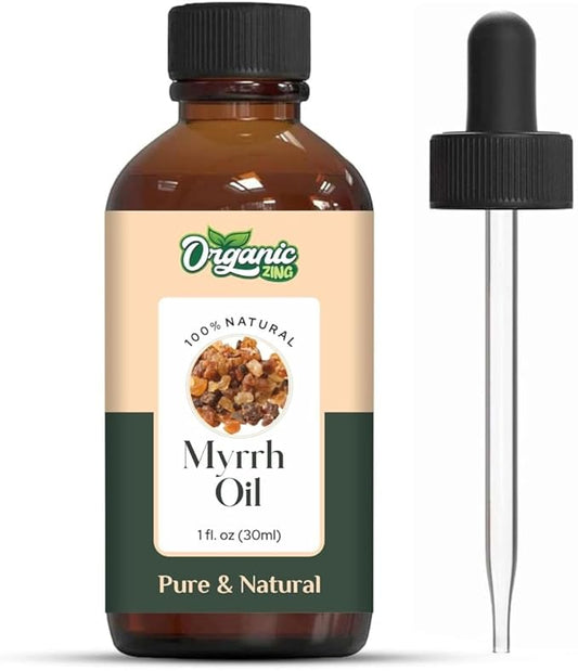 Myrrh Oil (Commiphora Myrrha) Oil | Pure & Natural Essential Oil for Aroma, Diffuser, Skincare & Massage- 30ml/1.01fl oz