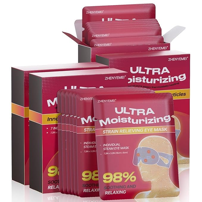 Steam Eye Mask for Sleeping,Relaxation, Disposable,3D Self Heated Eye Mask for Dry Eyes,28 packs