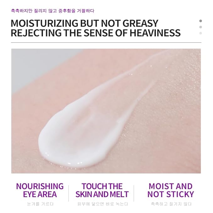 Korea Active Anti-Wrinkle Eye Cream 20g / Anti-Aging, Fade Fine Lines, Remove Dark Circles, Moisturizing and Repair Eye Skin, Prevent New Wrinkles, Rejuvenate and Tighten Delicate Eye Area