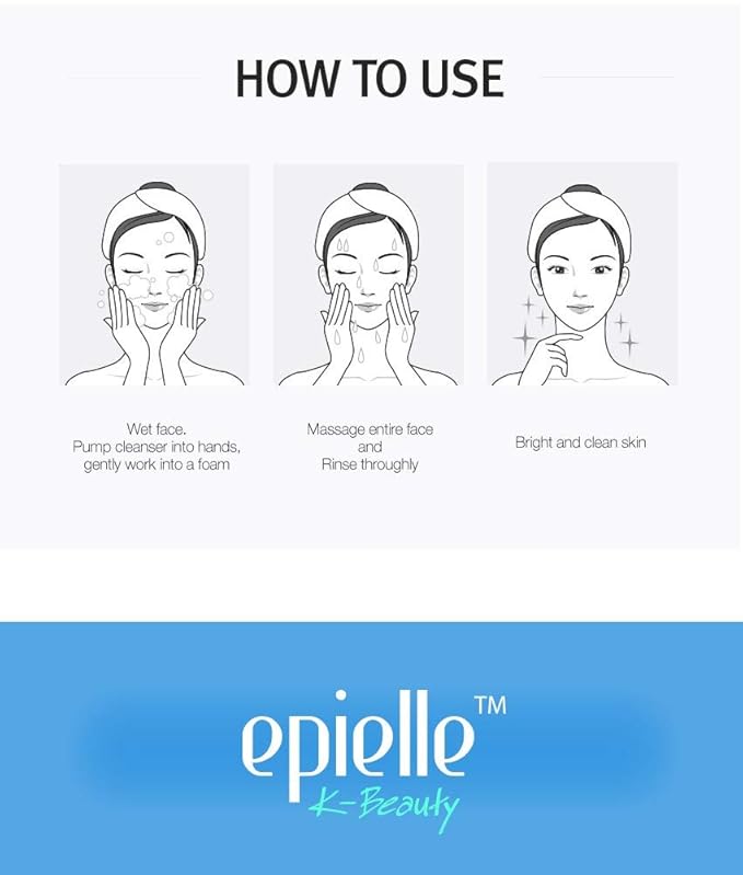 Epielle Baking Soda Pore Cleanser | Oil-Free, Gentle Daily Use | Cleanse & Exfoliate Pores for Oily & Combination Skin | 6.77 FL OZ | 1 Pack | Korean Skincare, Easter Gift