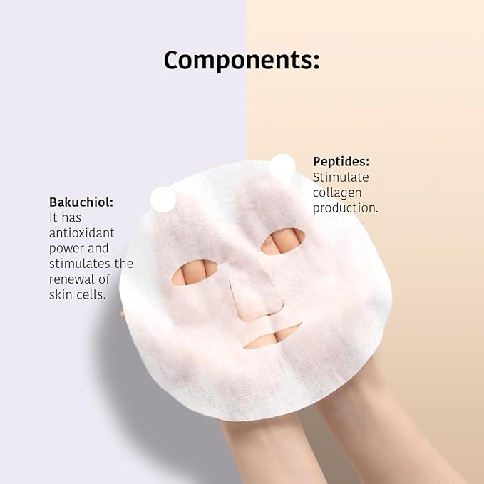 Skin Care Mask with Bakuchiol - Pack of 5 Pieces