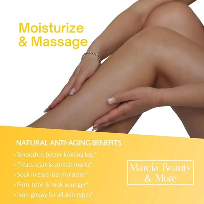 Anti Cellulite Massage Oil with Natural Ingredients to Skin Tightening Cellulite Oil Infused with Collagen and Stem Cell -Skin Care Cellulite Cream Moisturizing Body Oil for Women,Men 8 Fl oz