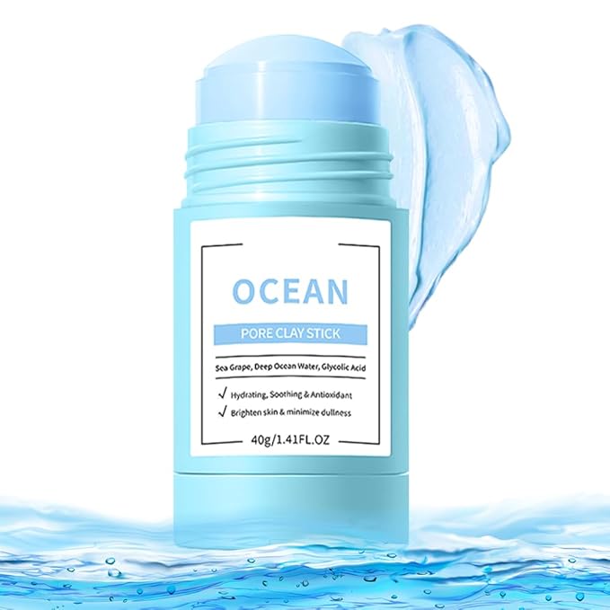 Clay Mask For Face, Vitamin C Face Masks with Turmeric and Kaolin Clay, Deep Cleansing Pores, Skincare Facial Mask for Refining Pores and Controlling Oil, (Blueberry)