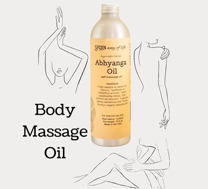Organic Herbal Self-Massage Body Oil | Ayurvedic Recipe | 10 FL OZ