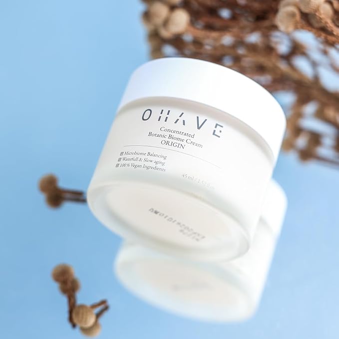 OHAVE Soothing Moisture Cream - Hydrating & Calming Face Moisturizer for Sensitive Skin, Natural Botanical Ingredients, Deep Nourishment, Lightweight & Non-Greasy, 50ml