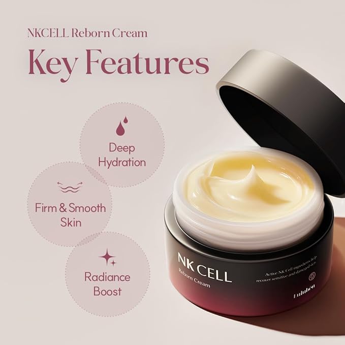 Reborn Cream with NK Cell Technology, Firming & Hydrating Facial Cream, 1.69 fl oz