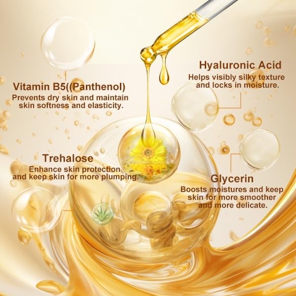 85% Hyaluronic Acid Serum – Deep Hydration & Anti-Aging Moisturizer, Lightweight & Fast-Absorbing, Enriched with B5,Aloe & Chamomile for Plump, Radiant, Glass Skin – 30ml / 1oz