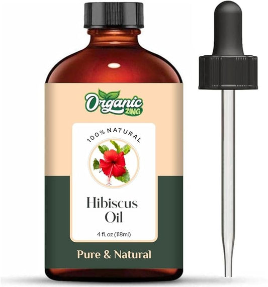 Hibiscus (Rosa sinensis) Oil | Pure & Natural Essential Oil for Skincare, Hair Care & Massage - 118ml/3.99fl oz