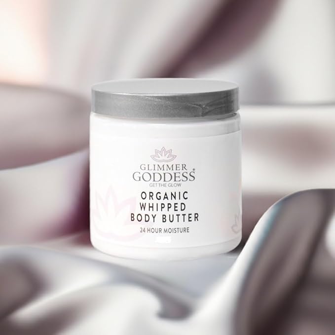 GLIMMER GODDESS Organic Body Butter - 8oz (Christmas Cookie)