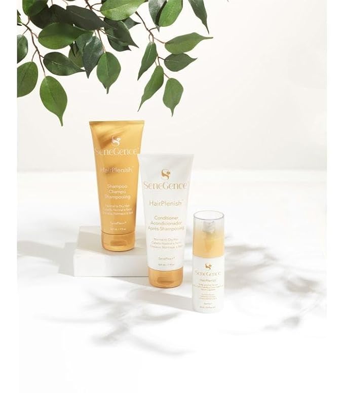 SeneGence HairPlenish Scalp and Hair Serum for Normal to Dry Hair, 2.9 Fl Oz, Hydrating Leave-In Treatment, Moisturizes, Nourishes, and Improves Manageability