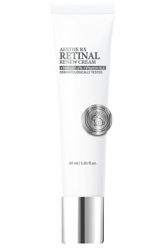 LABIOTTE AESTHE RX Retinal Renew Cream - Korean Moisturizer Face Cream for Women & Men - Hydrating Cream with Retinal & Shea Butter - Smooth & Nourishing Korean Skincare 30ml/1.01 fl oz