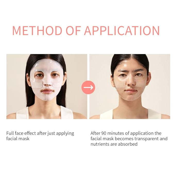 Collagen Face Mask 5 Packs - Deep Collagen Anti-Wrinkle Lifting Overnight Mask Facial Sheet Masks for Lifting, Firming, and Moisturizing